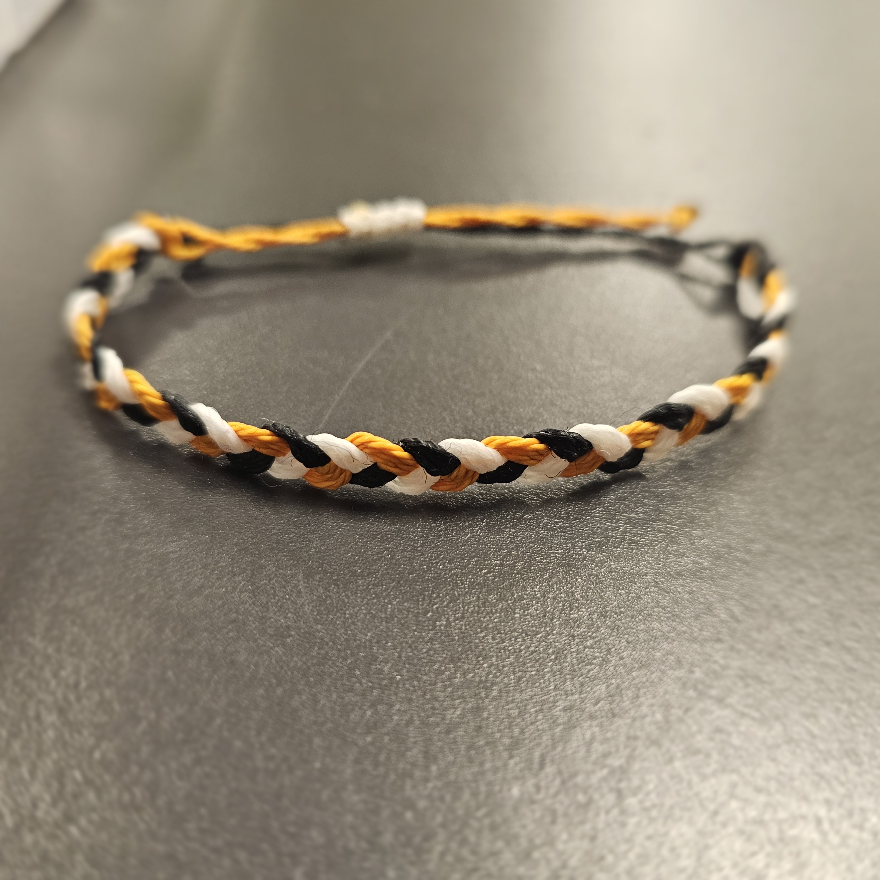 Braided Waxed String Bracelet